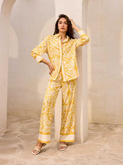 Oversized Patterned Shirt