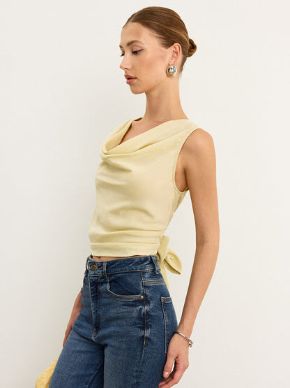 Tie-Back Bow Tank Top