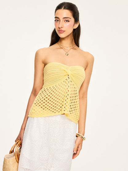 Strapless Knit Top