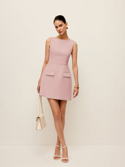Pocket Detail Sleeveless Dress