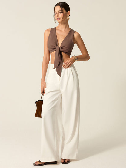 Tie-Front Crop Top