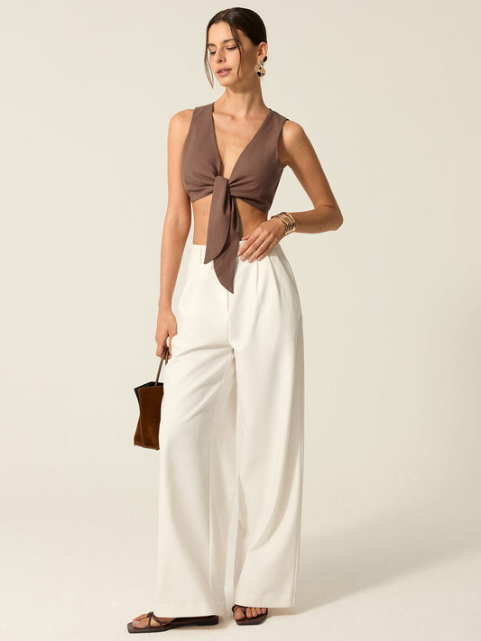 Tie-Front Crop Top