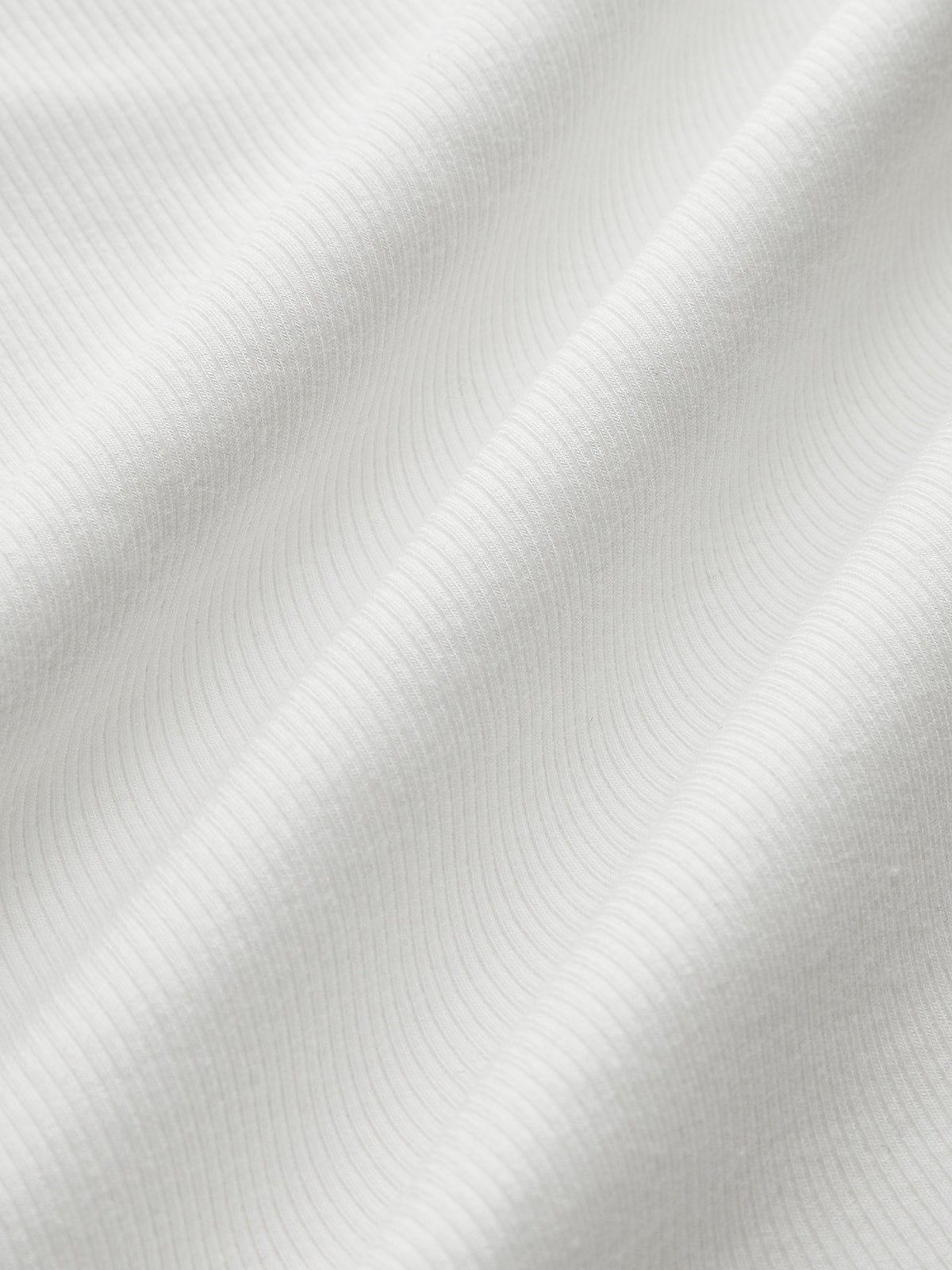 Ribbed Crew Neck Short Sleeve Cotton-Blend Top