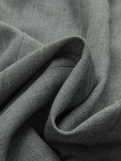 Ruched Waist V-Neck Asymmetric Top