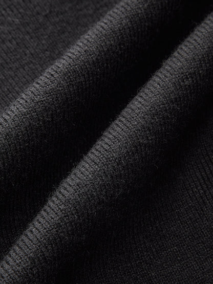 Denim Trim Metal Button Cardigan