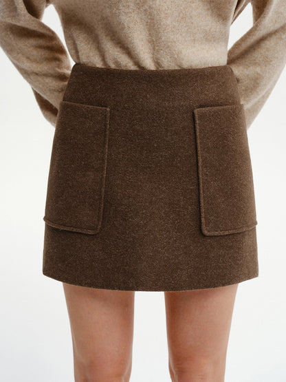 Decor Pocket Tweed Mini Skirt