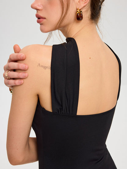 Bra-Free Halter Neck Backless Top
