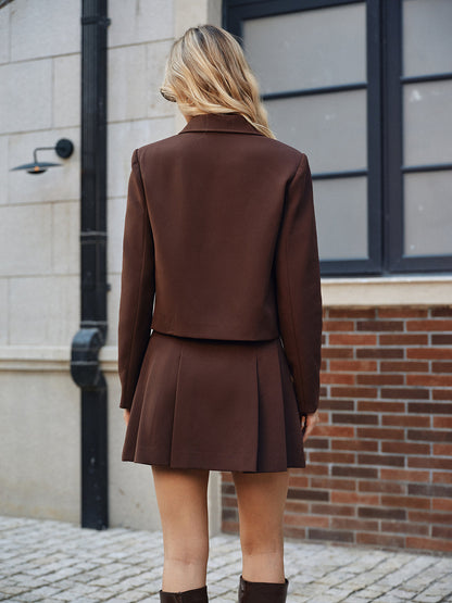 Collared Metal Button Jacket