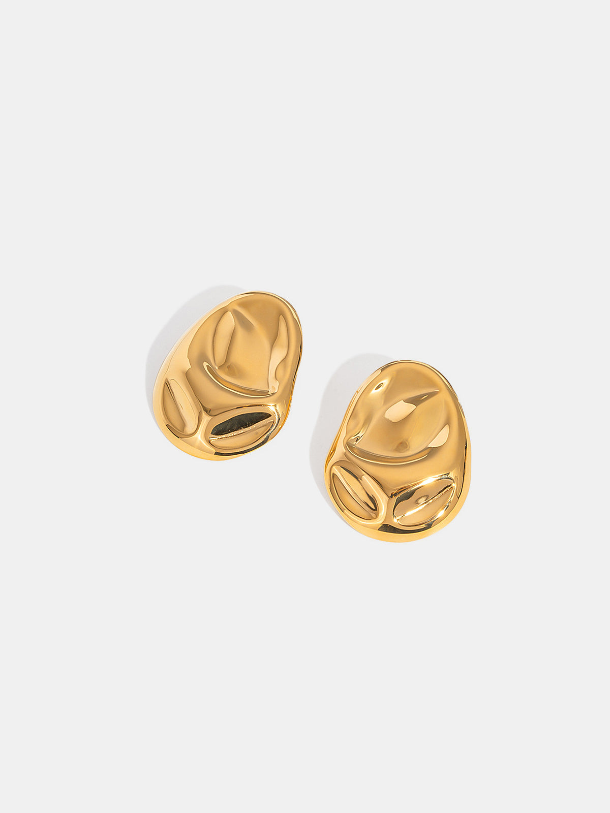 Oversized Irregular Shaped Drop Earrings
