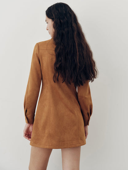 Floral Embroidery Shirt Dress
