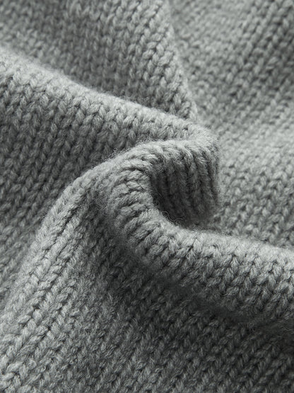Cable Knit Mock Neck Sweater