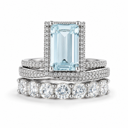 The Celeste 3-Piece Ring Set