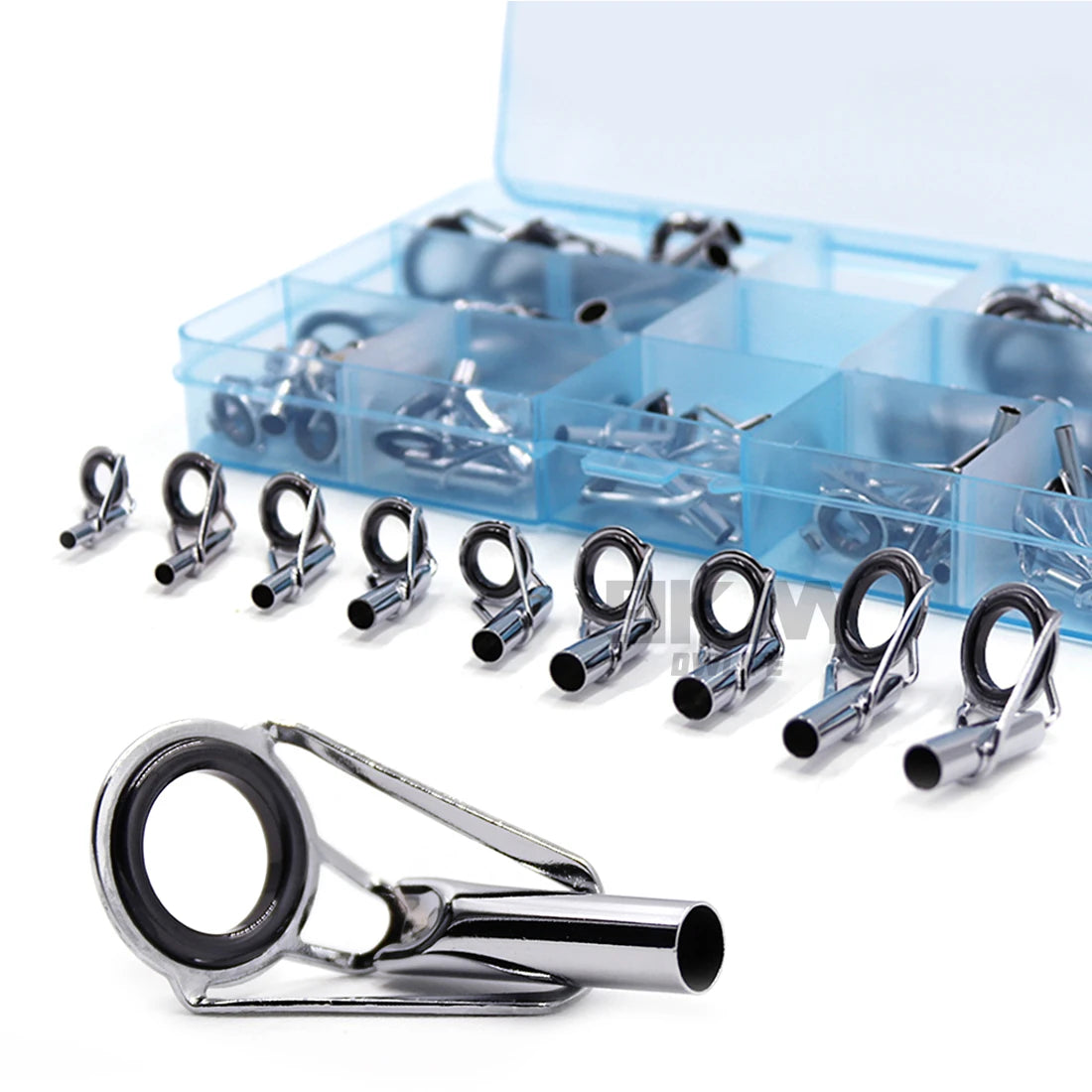 Fishing Rod Guide Tip Repair Kit Set 24~230Pcs Rod Building Guide Stainless Steel Ceramic Ring Saltwater Freshwater Fishing Box