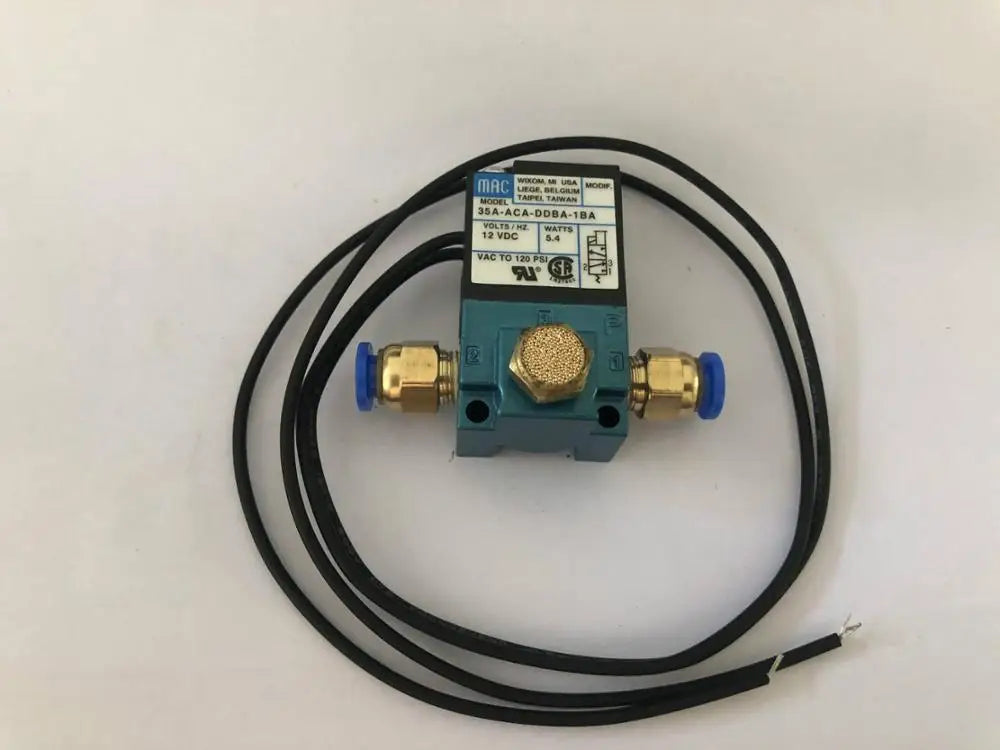 MAC 3 Port Electronic Boost Control Solenoid Valve DC12V 35A-ACA-DDBA-1BA With 6MM Tube Fittings Brass