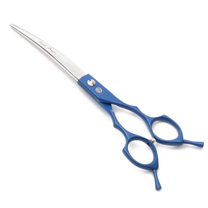 Purple Dragon 6.5" 7" Japan 440C Dog Grooming Scissors Straight Shears Chunker Shars Up/Down Curved Scissors Pet Scissors Z4009