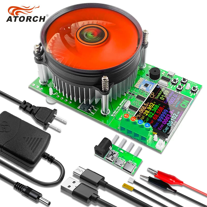 150W 25A Battery Capacity 4-wire Tester DC USB Tester Electronic Load Lithium Discharge Monitor Power Supply Checker With PC APP