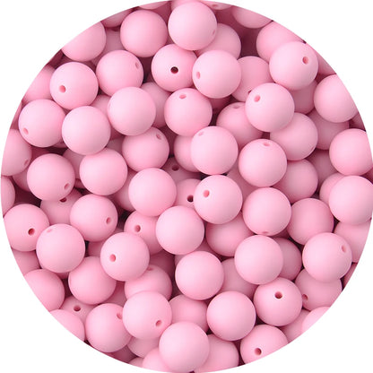 LOFCA 15mm 20pcs/lot Silicone Loose Beads Safe Teether Round Baby Teething Beads DIY Chewable Colorful Teething For Infant