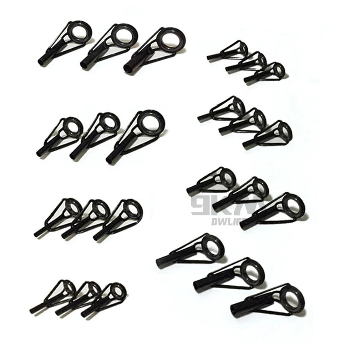 Fishing Rod Guide Tip Repair Kit Set 24~230Pcs Rod Building Guide Stainless Steel Ceramic Ring Saltwater Freshwater Fishing Box