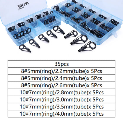 Fishing Rod Guide Tip Repair Kit Set 24~230Pcs Rod Building Guide Stainless Steel Ceramic Ring Saltwater Freshwater Fishing Box