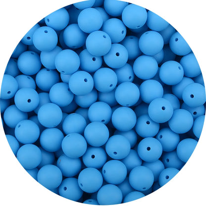 LOFCA 15mm 20pcs/lot Silicone Loose Beads Safe Teether Round Baby Teething Beads DIY Chewable Colorful Teething For Infant