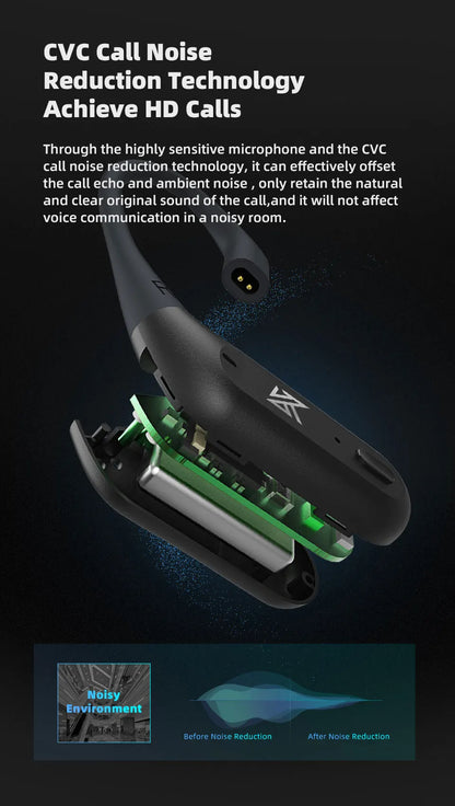 KZ AZ09 PRO Bluetooth 5.2 Cable Upgrade Wireless Ear Hook Earphone Cable With Charging Case For KZ ZAS ZAX ZSX AST ZS10 EDX PRO