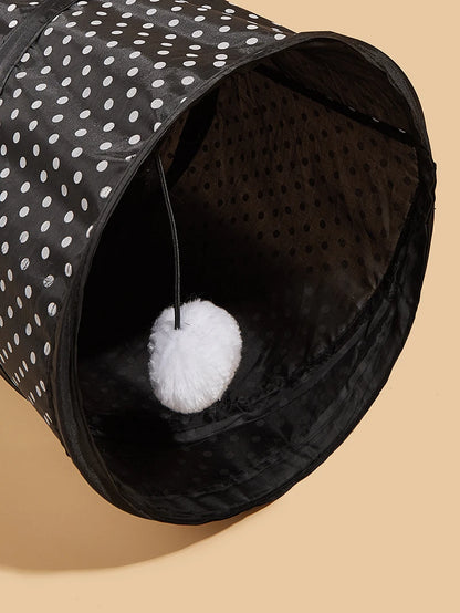 CAWAYI KENNEL Pet Cat Tunnel S-shape Collapsible Hole Indoor Outdoor Tube Kitty Tunnel Cat Pet Toy Space-Saving Cat Training Toy