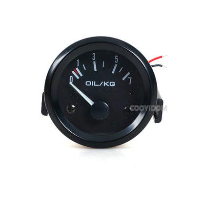 Vehicle Meter 12V Automobile Car Gauge 2" 52mm Water Temp Oil Temp Oil Press Fuel Volts Oil press kg Ammeter Gauge Black Shell