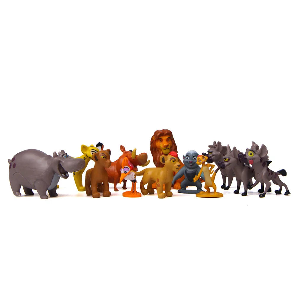 12Pcs/Set Anime Cartoon The Lion Guard King Kion Simba PVC High Quality Action Figures Bunga Beshte Fuli Ono Figurines Doll Toys