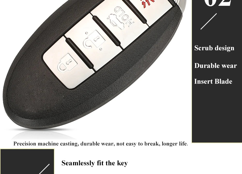 jingyuqin CWTWB1U815 Remote Smart Key suit for Nissan Sunny Teana Sylphy Sentra Versa 315Mhz ID46-pcf7952A TWB1U815 4BTN Keyless