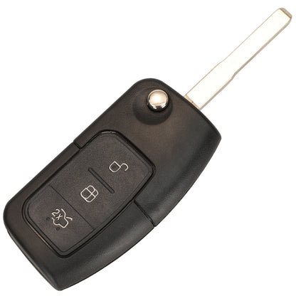 Jingyuqin Car Remote Key Fob ASK 433Mhz For Ford Fiesta Focus 2 Ecosport Kuga Escape C Max Ka Fob HU101 / FO21 3 Buttons