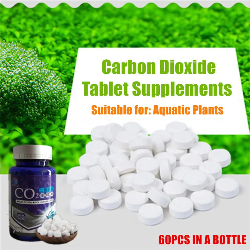 CO2 Tablet Carbon Dioxide Diffuser for Water Plant  Aquatic Leaf Float Grass Fish Aquarium Carbon Dioxide Diffuser Water Plant