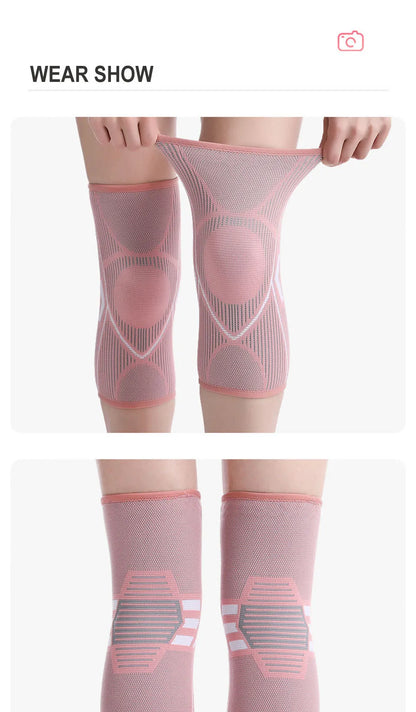 AOLIKES 1PCS Knee Brace Support for Arthritis Joint Nylon Sports Fitness Compression Sleeves Kneepads Cycling Running Protector