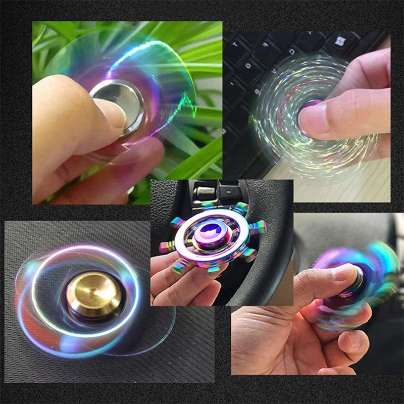 New Metal Fidget Spinner Toys AntiStress Alloy Finger Gyro R188 Fingertip Adult Hand Toy 60-65mm Fidget Spinner