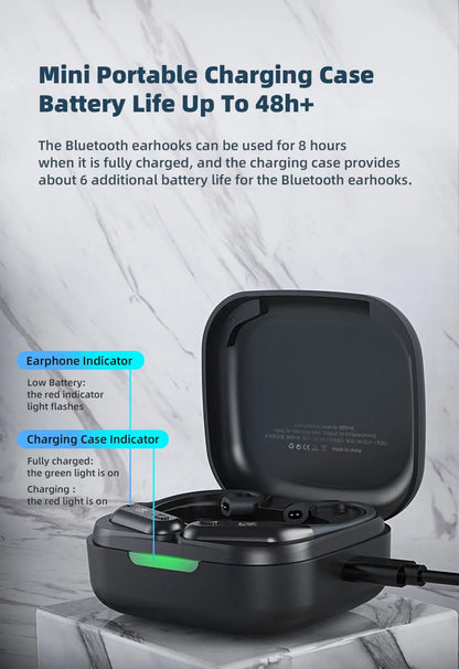 KZ AZ09 PRO Bluetooth 5.2 Cable Upgrade Wireless Ear Hook Earphone Cable With Charging Case For KZ ZAS ZAX ZSX AST ZS10 EDX PRO