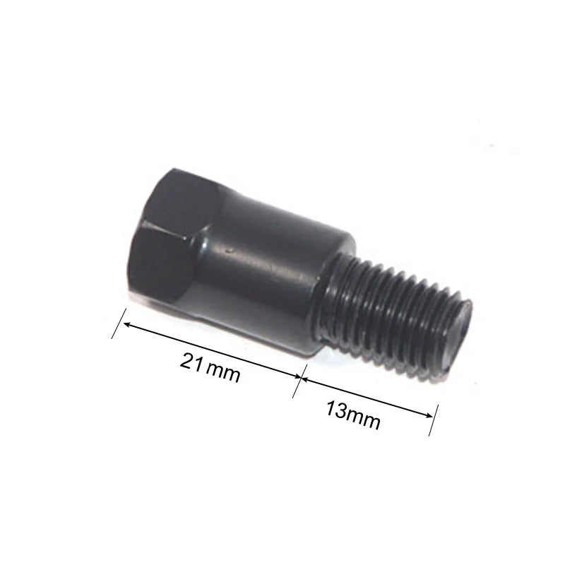 1 Pair Black Silver Motorcycle Rear Mirror Adapters M10 10MM Clockwise Anti-clockwise Right Left Hand Thread Changing Screw