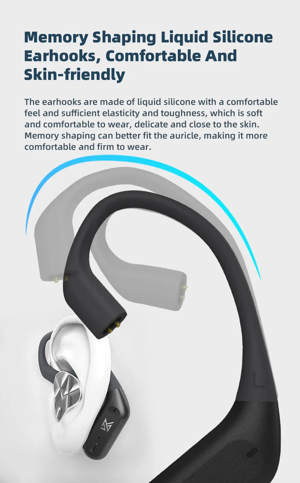 KZ AZ09 PRO Bluetooth 5.2 Cable Upgrade Wireless Ear Hook Earphone Cable With Charging Case For KZ ZAS ZAX ZSX AST ZS10 EDX PRO