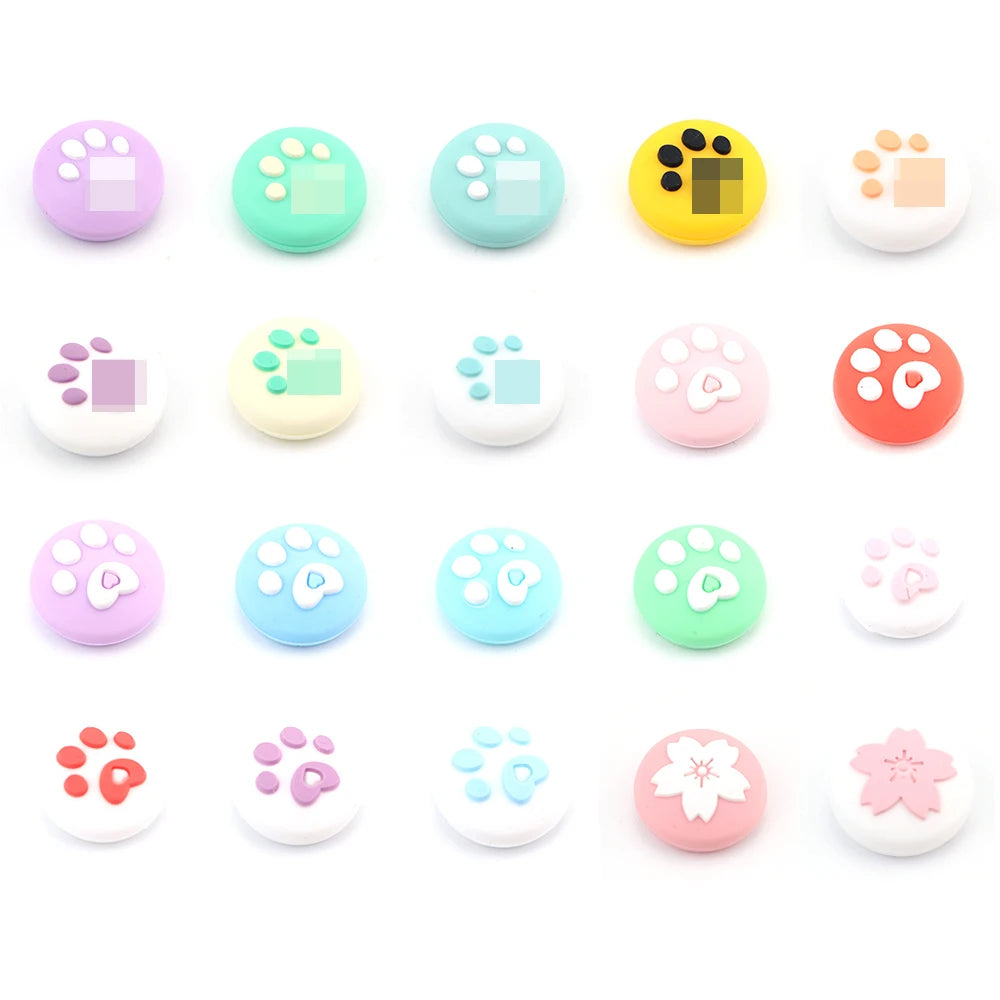 Pink Sakura Cherry blossom Flower Thumb Stick Grip Cap Joystick Cover For Nintend Switch Joy-con / Switch lite Controller