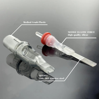 EZ Revolution Cartridge Tattoo Needles Medium Taper for Rotary Machine Grips 20PCS/Box