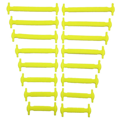 16pcs/lot Silicone Shoelaces No Tie Shoelaces 12 Colors Elastic Lace Shoelace Creative Lazy Silicone Laces Rubber Lace