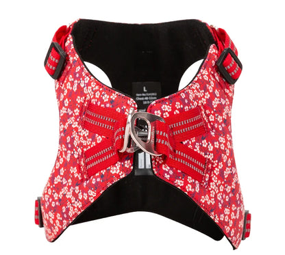 Truelove Pet Harness Floral Floral Doggy Harness Dog Vest Type Dog Walking Chain Small Medium Puppy Cat Printed Cotton TLH1912