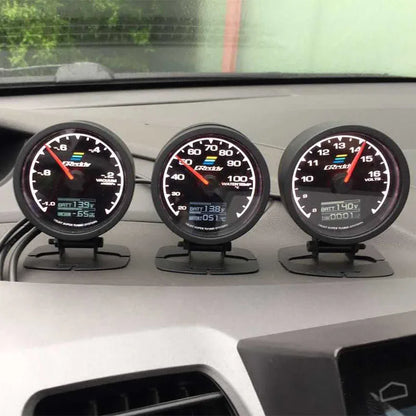 62mm GReddi LCD Digital Display Car Gauge Oil Pressure Oil Temperature Water Temperature Voltmeter Boost Gauge