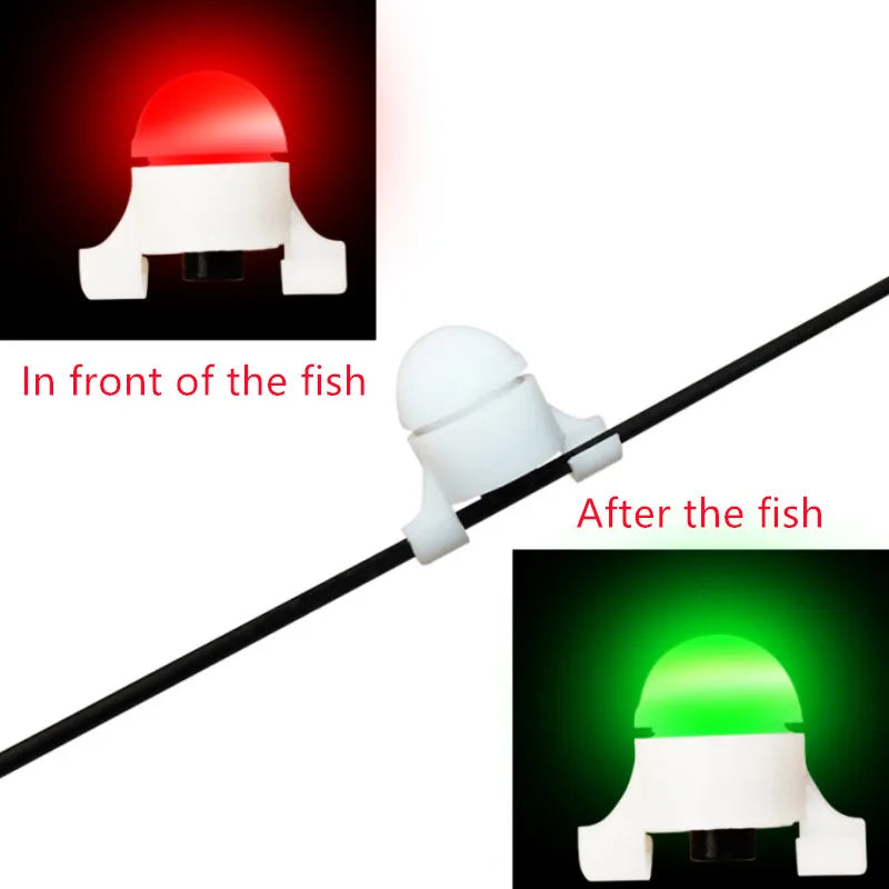 Bite Alarm with Battery Electronic Bite Signaling Device Fishing Alarm Rod Tip Carp Night Fishing Light Bite Indicator Fishing