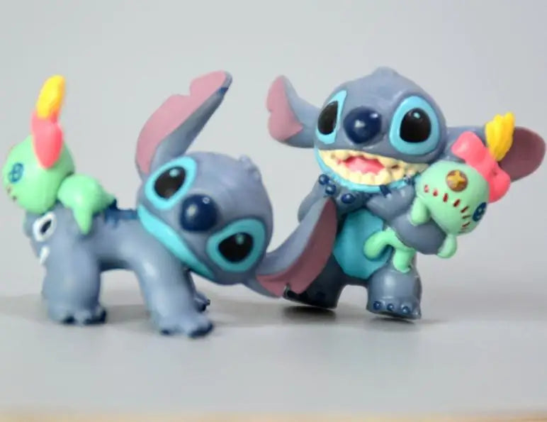 1set Stitch Cartoon Toy Doll Have 6 Different Dolls Give Away Boyfriend Anime Doll Necklace Pendant Birthday Gift Christmas Gift