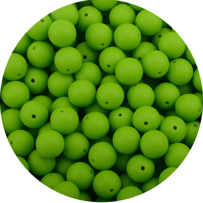 LOFCA 15mm 20pcs/lot Silicone Loose Beads Safe Teether Round Baby Teething Beads DIY Chewable Colorful Teething For Infant