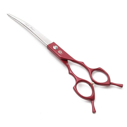 Purple Dragon 6.5" 7" Japan 440C Dog Grooming Scissors Straight Shears Chunker Shars Up/Down Curved Scissors Pet Scissors Z4009