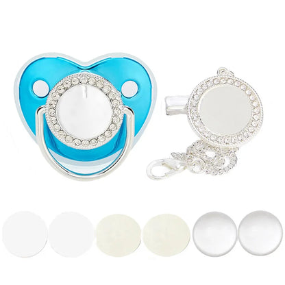 Only Blank Pacifier Clip Lid Baby Shower Gift  Newborn Pacifier Accessories Sublimation Dummy Baby Teether Infant Nipple