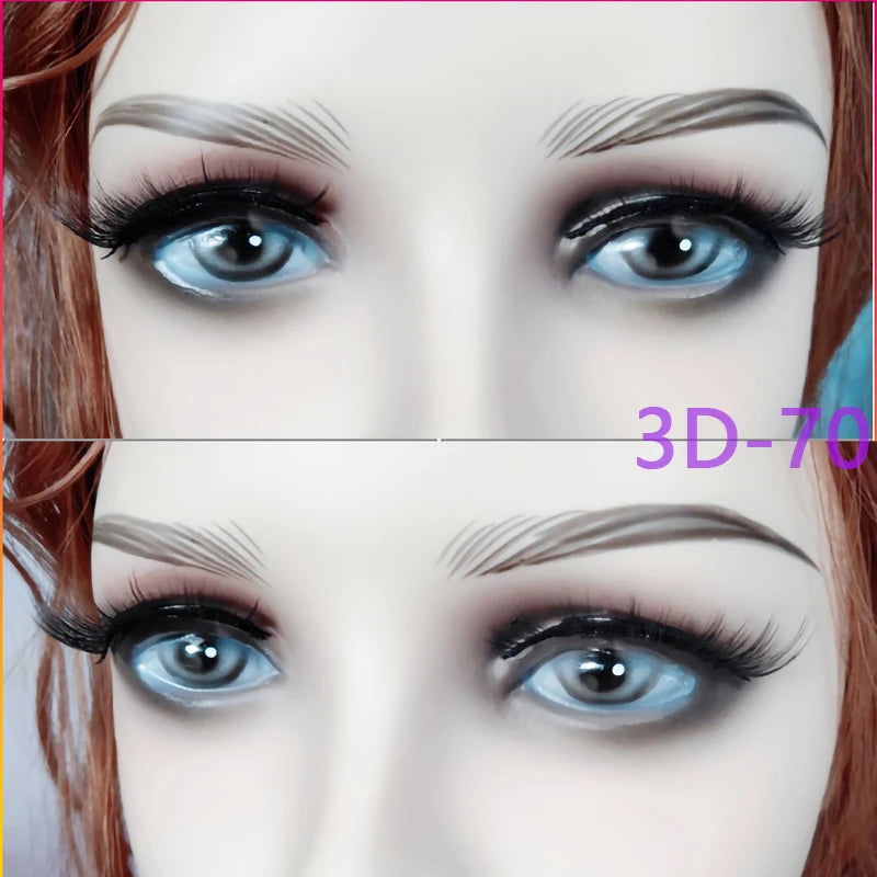 10 Pairs 3D Soft False Eyelash Faux Min Eyelashes Extension Natural Messy Wispy Fluffy Fake Lashes Make up tools 3D66-71