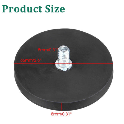 2PCS 66mm/88mm M8/M10 Bolt Magnetic Base Mount Bracket Clamp LED Work Light Bar Holder SUV Offroad