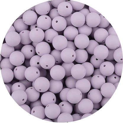 LOFCA 15mm 20pcs/lot Silicone Loose Beads Safe Teether Round Baby Teething Beads DIY Chewable Colorful Teething For Infant