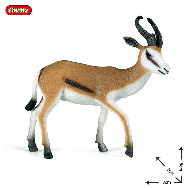 Oenux Simulation Wild Animals Toy Desert Camel Donkey Alpaca Antelope Elk Deer Model Action Figures PVC Decoration Kids Gift